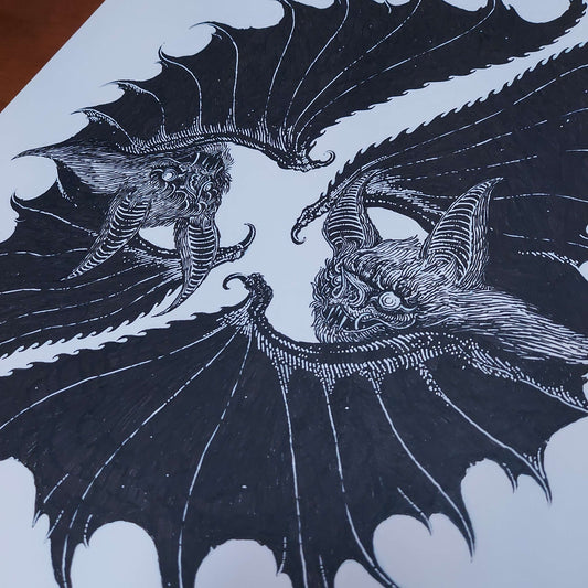 Two Bats - Original Artwork